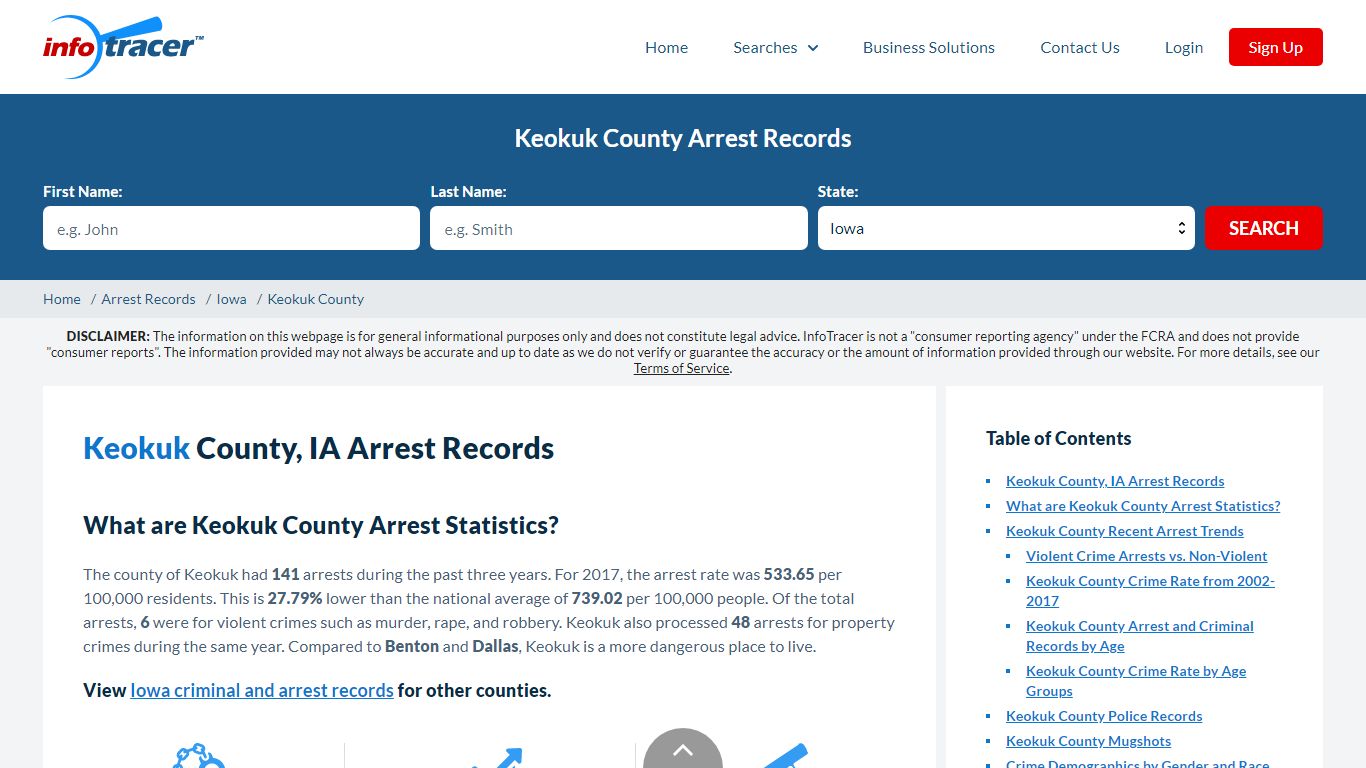 Keokuk County, IA Arrests, Mugshots & Jail Records - InfoTracer