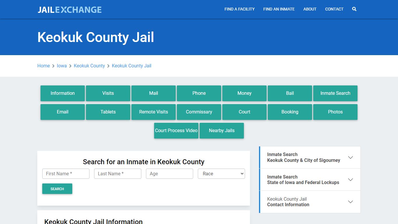 Keokuk County Jail Roster Lookup, IA, Inmate Search